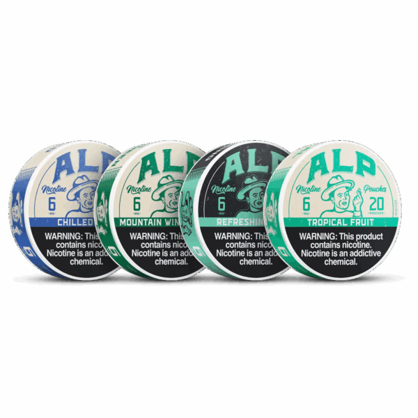 ALP's Nicotine Pouches 6, 9, 12 mg - 4 Flavors - Single or 5 Pack [08/2026 EXPIRY]