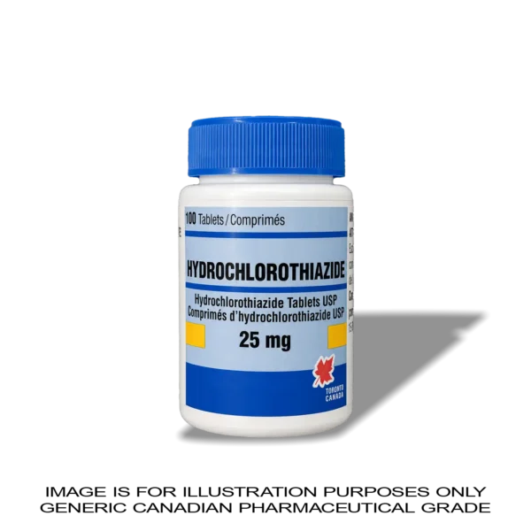 Hydrochlorothiazide 25mg - 100 Tablets