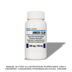 Amoxicillin-Clavulanate 500 mg/125 mg - 100 Tablets